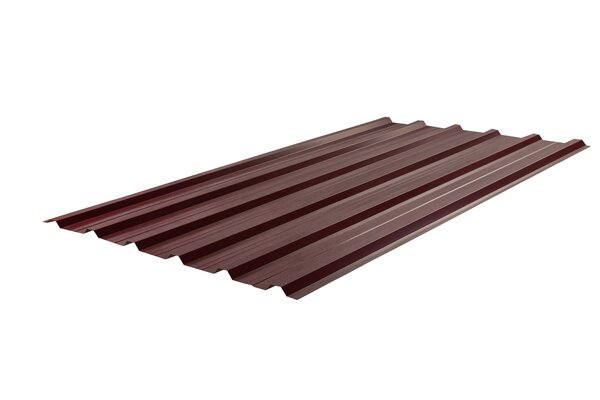 თუნუქის პროფილური სახურავი 0,35X1160(RAL-3005) წითელი ჩინური